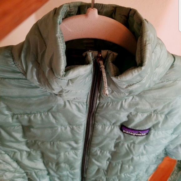 Patagonia Micro Puff Gypsum Green Mint Seafoam XS - Picture 10 of 12